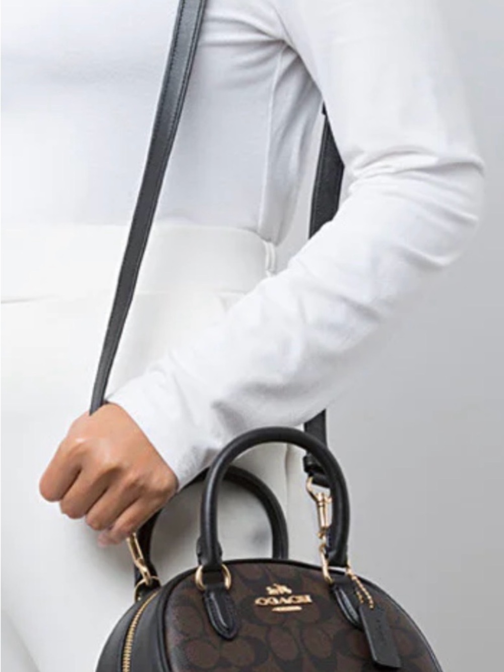 Coach Sydney Signature Dome Satchel - Picture 2 of 4